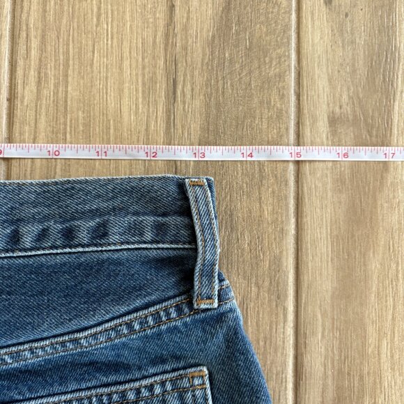 AGOLDE Cooper Cargo Jeans Women's 24 Blue Denim Medium Wash Pockets Utility - Picture 8 of 10